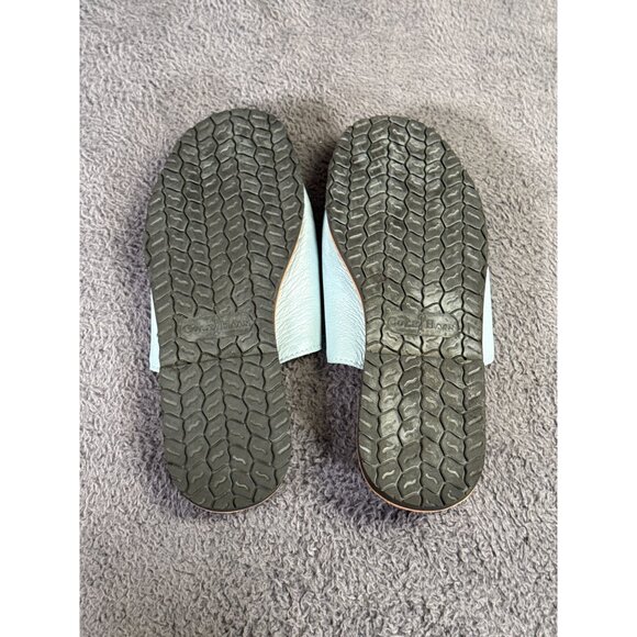 Cole Haan Light Blue Leather Open Toe Slide Sandals Womens Size 8.5 - Picture 9 of 10
